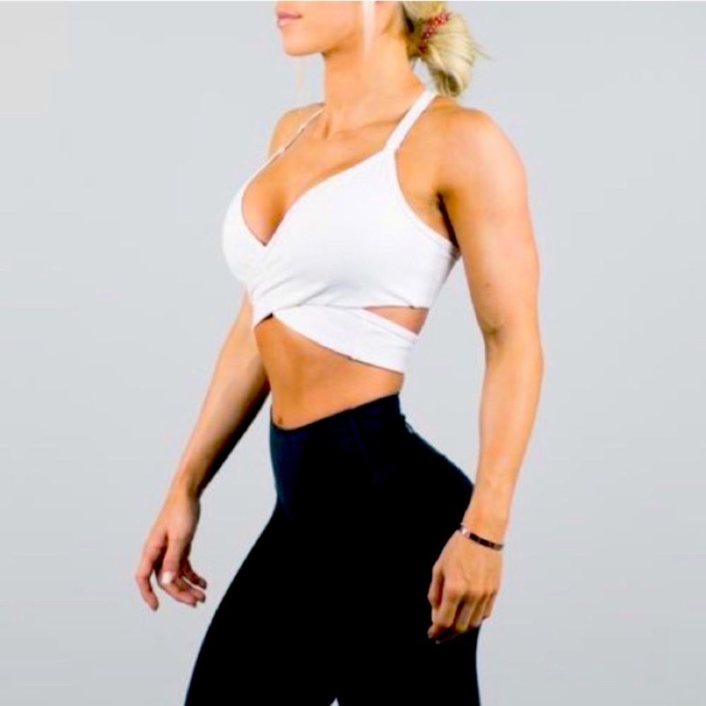 New Alphalete Wrap Bra